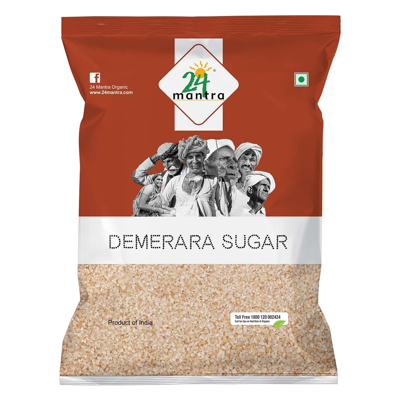 24 Mantra Organic Demerara Sugar, 500G