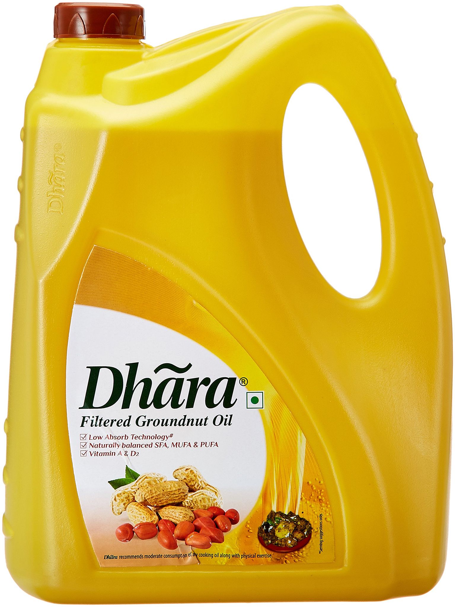 Dhara Filtered Ground Nut Oil Jar, 5L