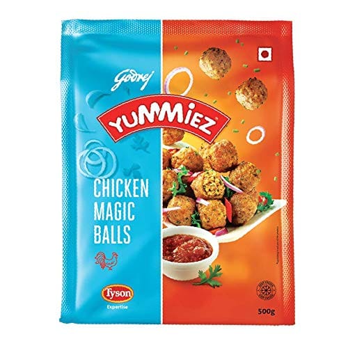 Godrej Yummiez Chicken Magic Balls Pouch, 500 G