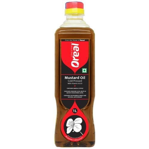 Oreal Kacchi Ghani, Mustard Oil, 1 L Bottle