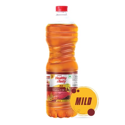 Emami Healthy And Tasty Kachi Ghani Mustard Oil Pet Bottle, 900G/, 1L Emami Healthy And Tasty Kachi Ghani Mustard Oil Pet Bottle, 900G/, 1L