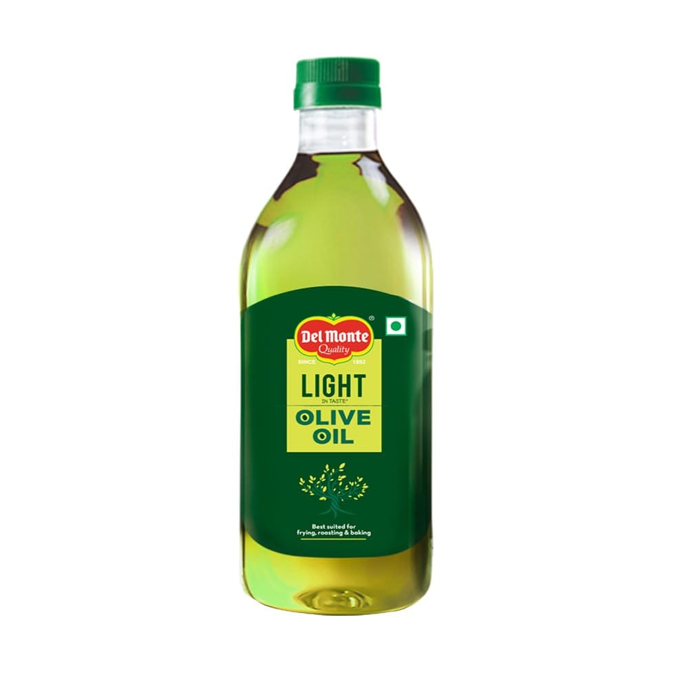 Del Monte Light Olive Oil, 500Ml, Light In Taste & Aroma, Ideal For Everyday Indian Cooking & Deep Frying, Imported Oil