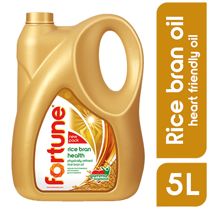 Fortune Refined Oil, Rice Bran, 5 L Can