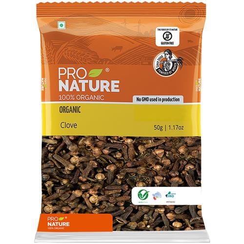 Pro Nature Organic Cloves/Lavanga, 50 G Pouch