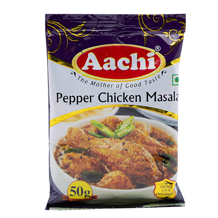Aachi Masala, Pepper Chicken, 50 G Pouch