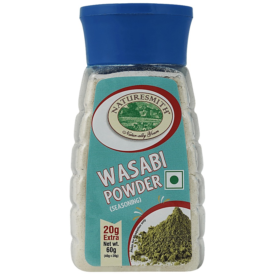 Naturesmith Wasabi Powder Seasoning, Hot, Spicy & Flavourful, 40 G (Get 20 G Extra)