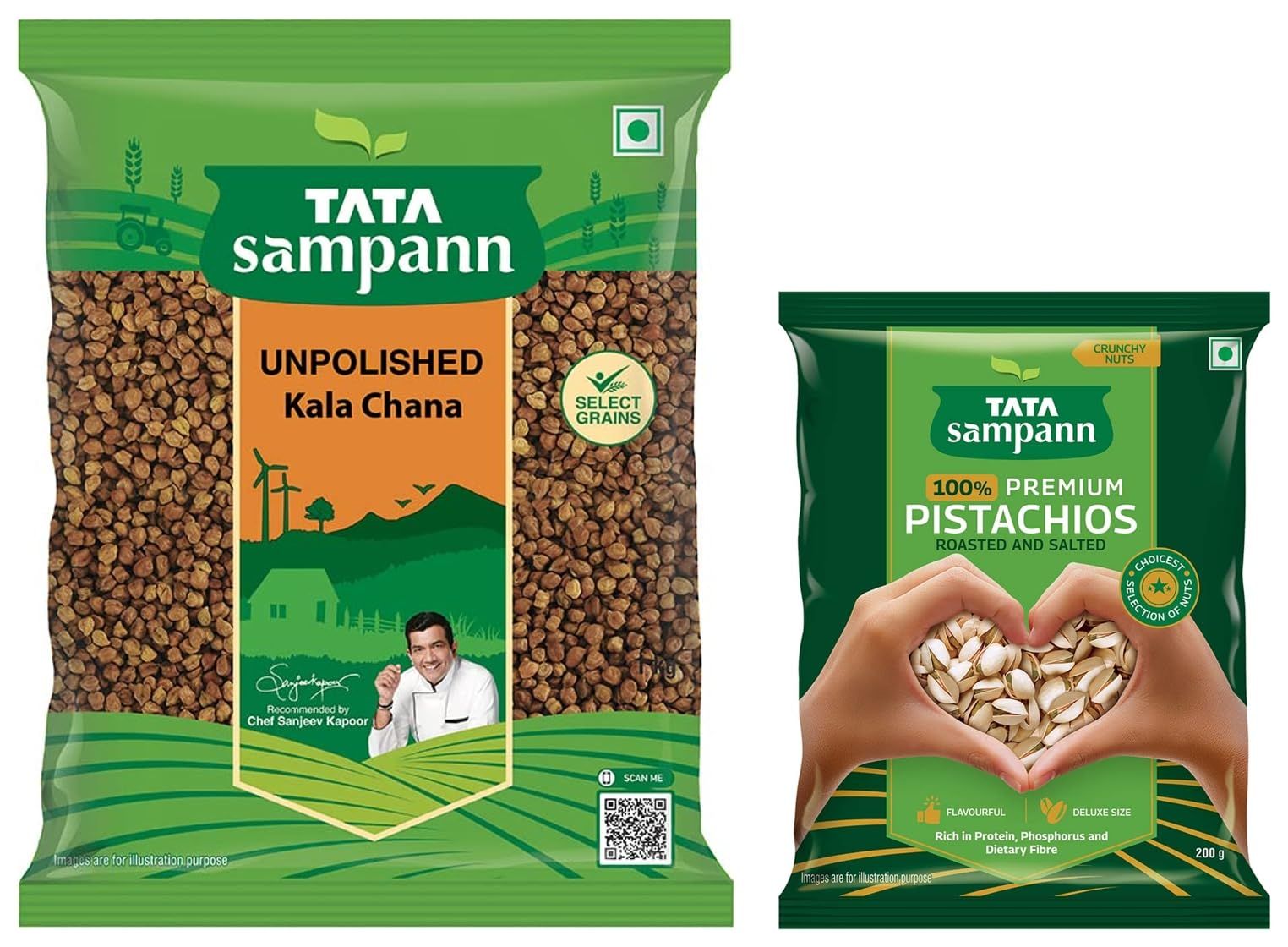 Tata Sampann Pistachios Roasted And Salted, Rich In Protein, Phosphorus, And Dietary Fibre Pista, 200G
