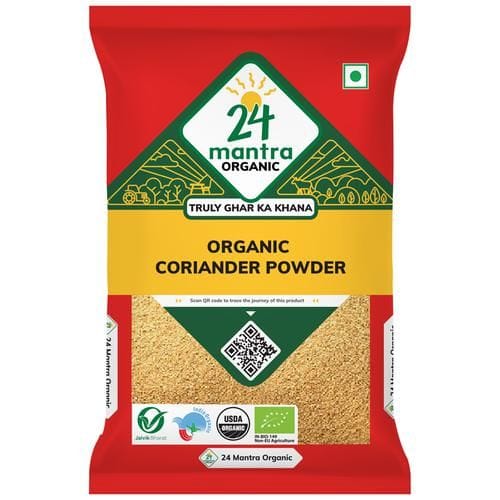 24 Mantra Organic Coriander Powder, 100 G Pouch