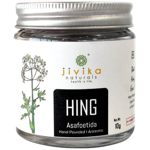 Jivika Naturals Hing/Asafoetida, Hand Produced, For Acidity Issues & Bloating, 10 G