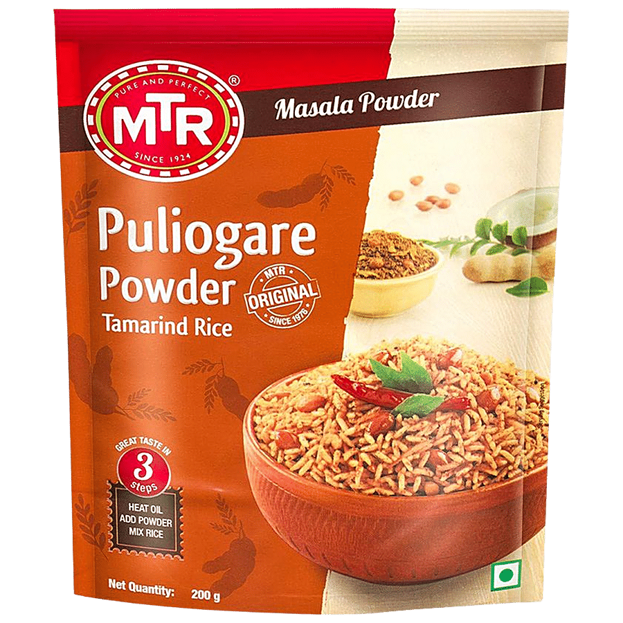 Mtr Masala, Puliogare Powder, 200 G Pouch