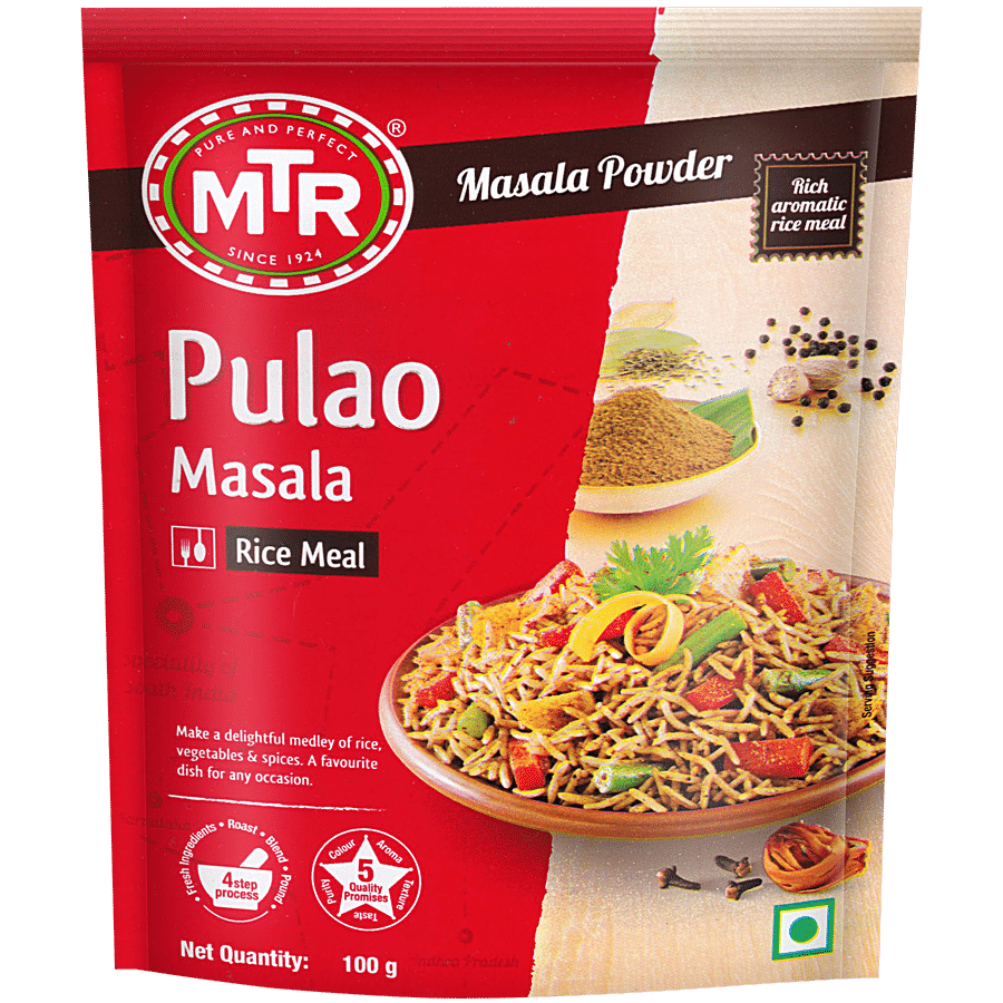 Mtr Masala, Pulao, 100 G Pouch