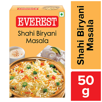 Everest Masala, Shahi Biryani, 50 G Carton