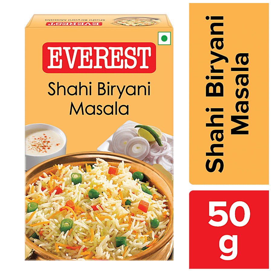 Everest Masala, Shahi Biryani, 50 G Carton