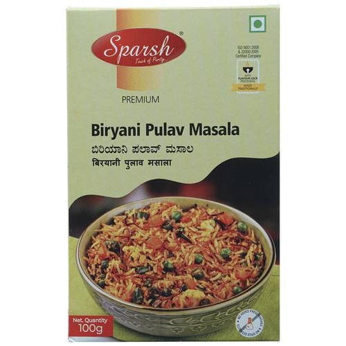 Sparsh Biryani Pulav Masala, Pure & Natural, 100 G