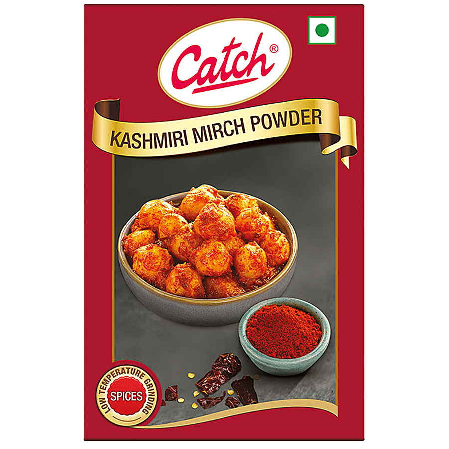 Catch Kashmiri Mirch Powder, Adds Flavour & Colour To Dishes, 100 G Carton