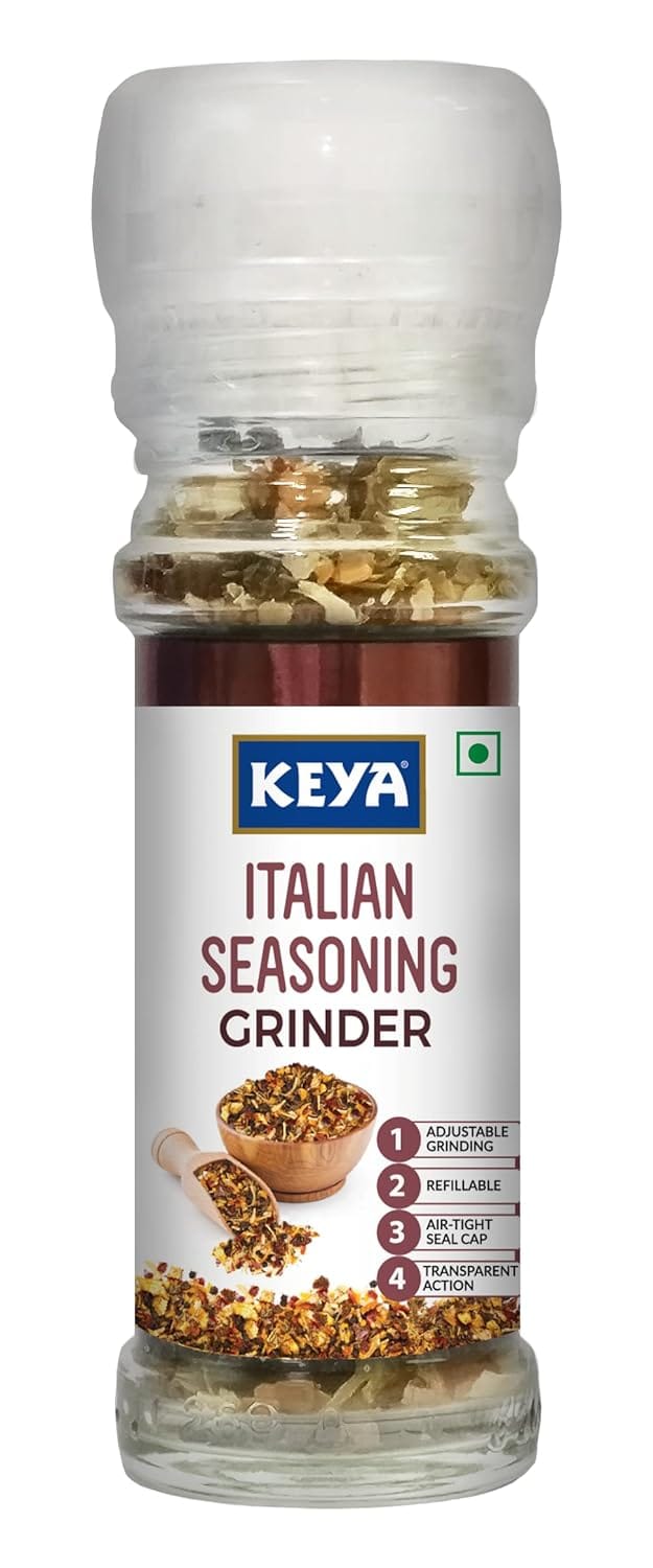 Keya Italian Seasoning Grinder Perfect For Pizzas, Smoked Chicken, Risotto, Egg Dishes, 50Gm