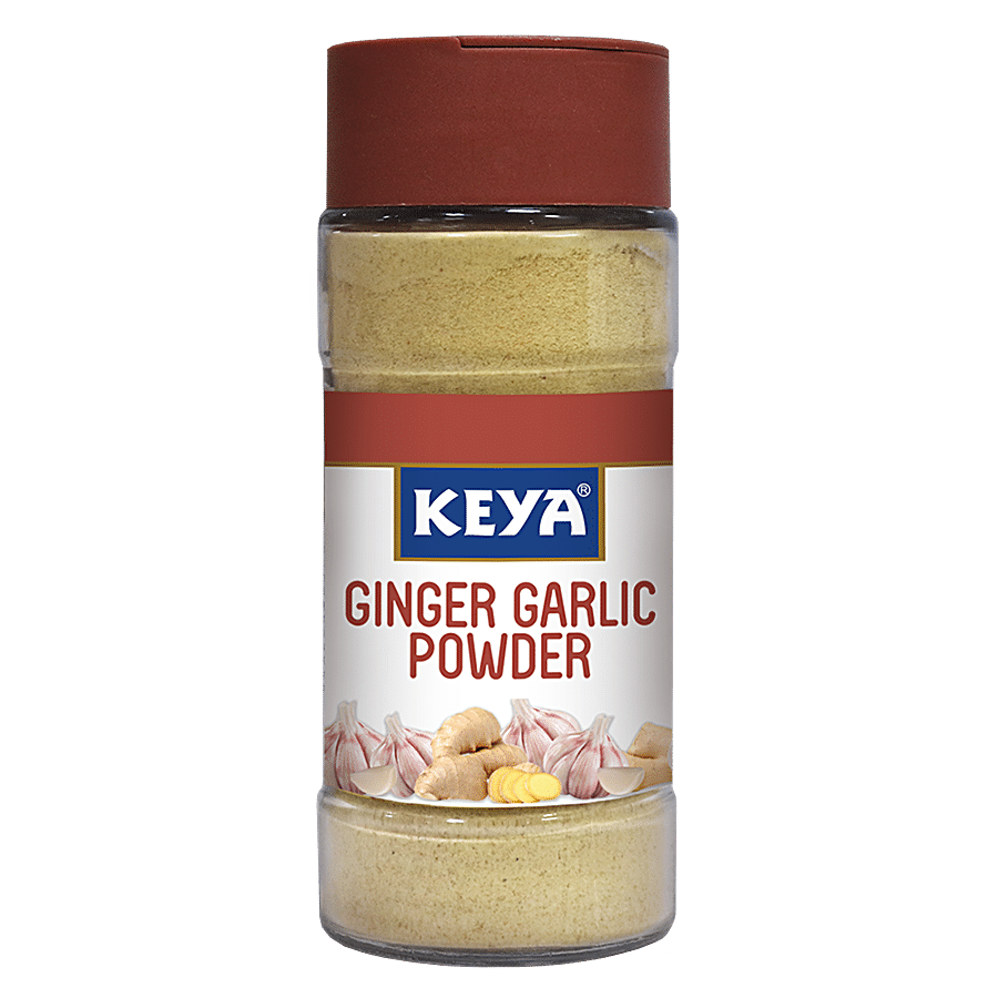 Keya Ginger Garlic Powder, 50 G Bottle