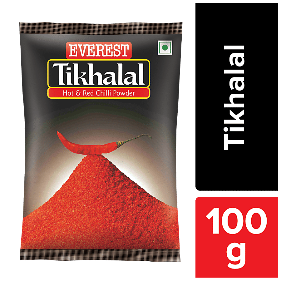 Everest Powder, Tikhalal Hot Chilly, 100 G Pouch