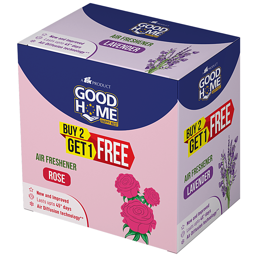 Good Home Air Freshener, Rose / Lavender / Floral, Lasts Upto 45 Days, 225 G