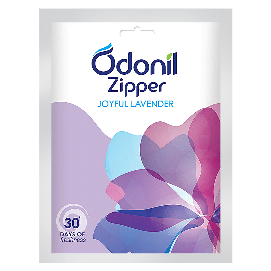 Odonil Zipper Air Freshener, Joyful Lavender, 10 G