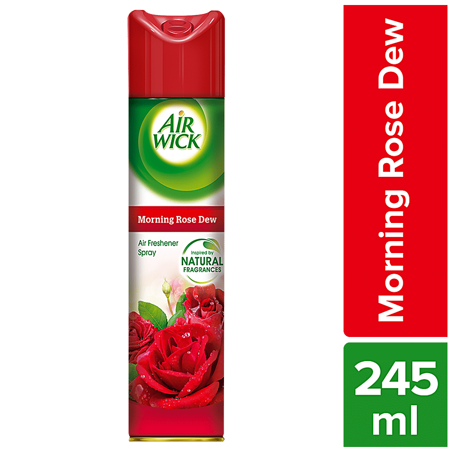 Air Wick Air Freshener Spray Bottle, Morning Rose Dew, 245 Ml