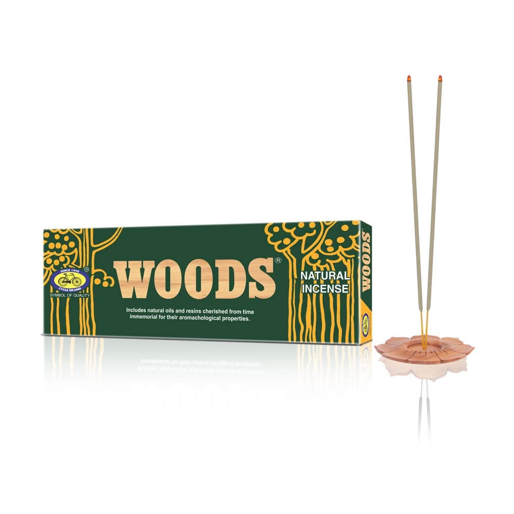 Cycle Pure Woods Natural Agarbatti With Woody, Sandal, Amber Fragrance, Pack Of 1 (Total 40 Sticks)