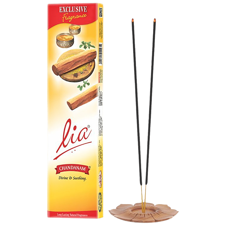 Lia Chandanam Agarbatti For Daily Puja With Sandal Fragrance - 90 G