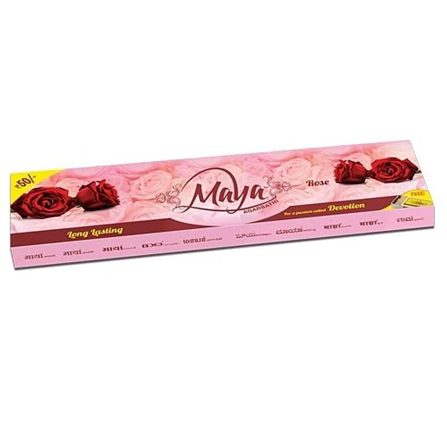 Maya Incense Sticks, Rose, 70 Sticks