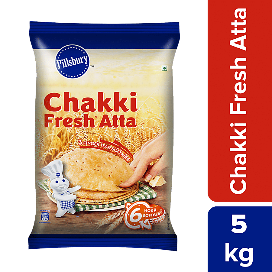 Pillsbury Atta/Godihittu, Chakki Fresh, 5 Kg Pouch