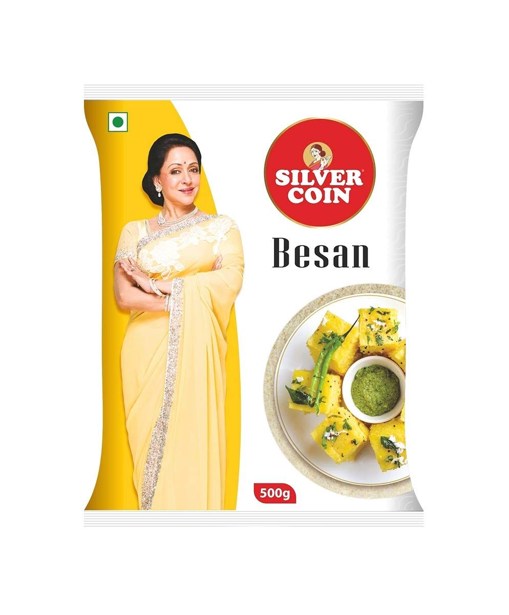 Silver Coin Besan 500 Gm(Pack Of 4)