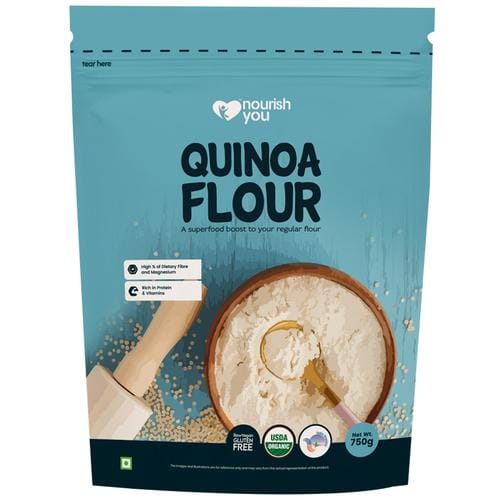Nourish You Organic Quinoa Grain Flour, Gluten Free, 750 G