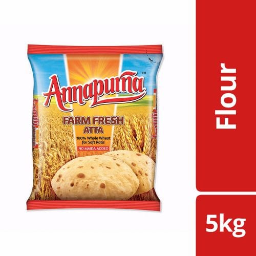 Annapurna Farm Fresh Atta, 5Kg