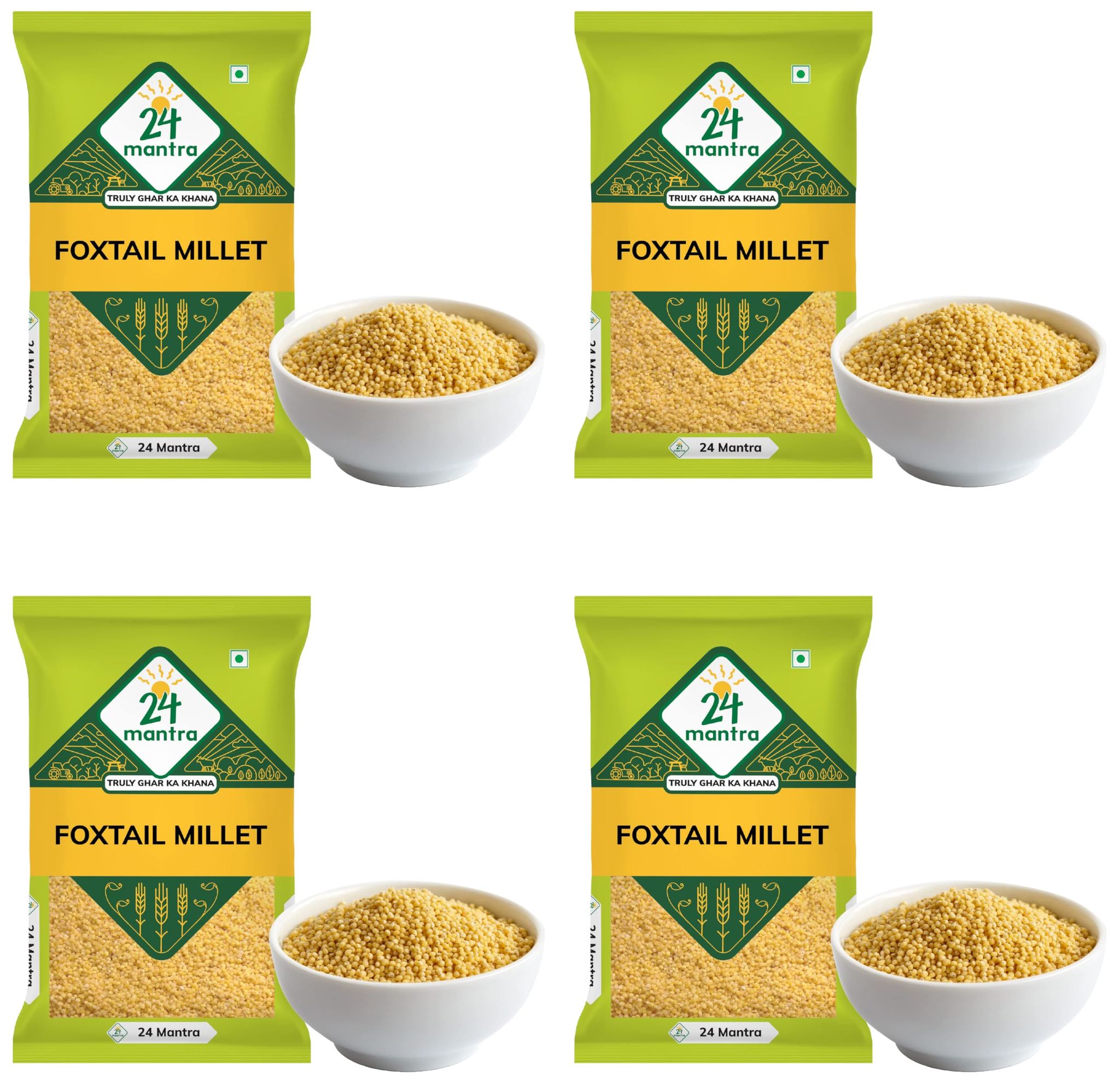 24 Mantra Organic Parboiled Foxtail Millet, 500Gms, Gluten Free