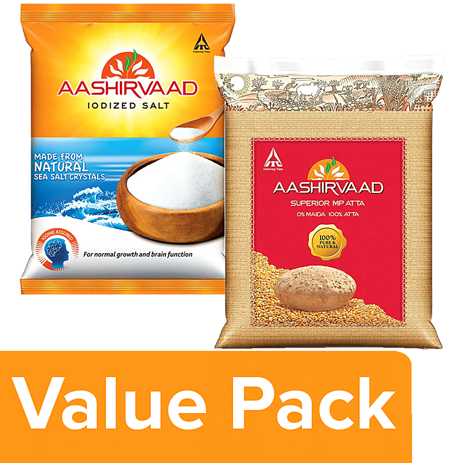 Aashirvaad Atta/Godihittu, Whole Wheat, 5 Kg