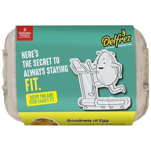 Delfrez Specialty Eggs Shakti, Protein Rich, 6 Pcs Carton