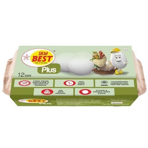 Skm Best Plus Egg Veg Feed, No Bad Odour, 12 Pcs Pouch