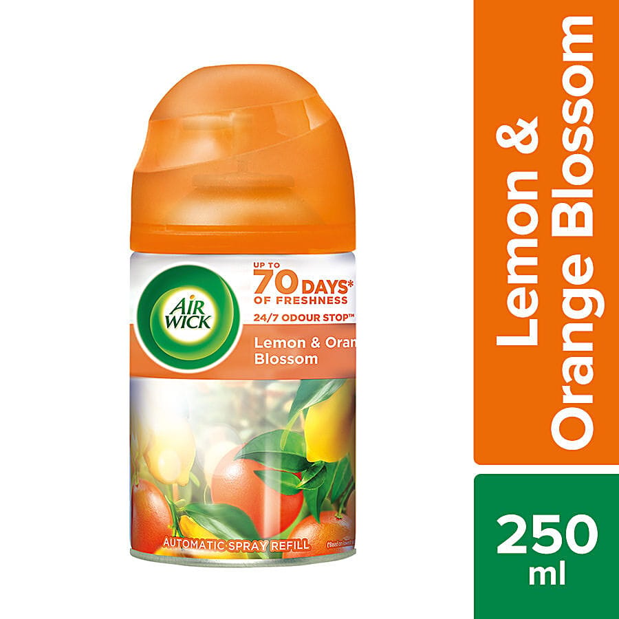 Air Wick Freshmatic Automatic Air Freshener Spray Refill, Lemon & Orange Blossom, 250 Ml
