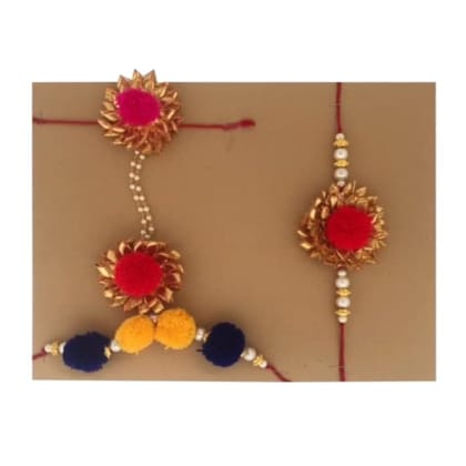 Bhiya bhabhi rakhi set,Lumba rakhi for Bhabhi