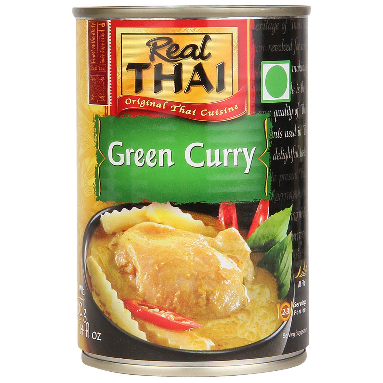 Real Thai Original Thai Cuisine Green Curry Can, 400 G