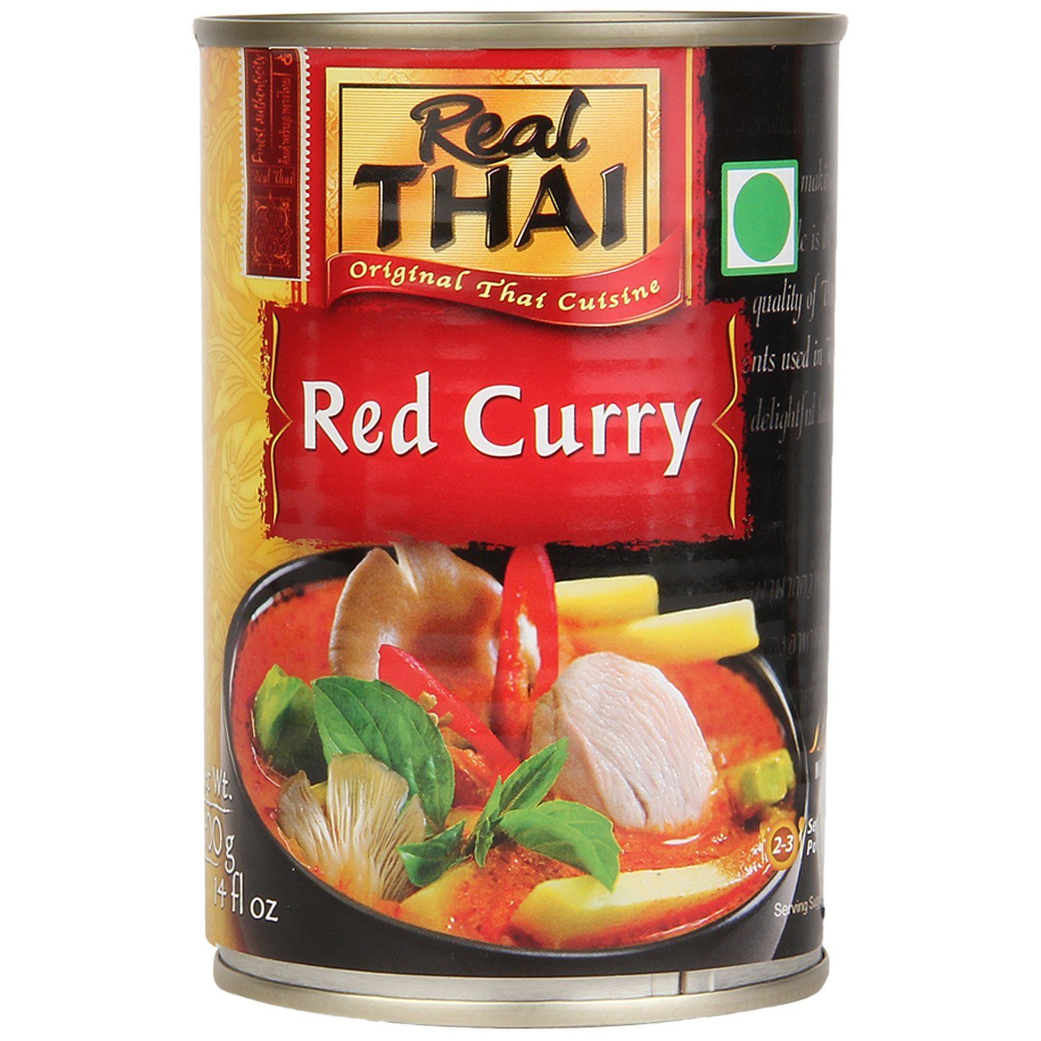 Real Thai Original Thai Cuisine Red Curry Paste, 14.11 Oz, 400 G