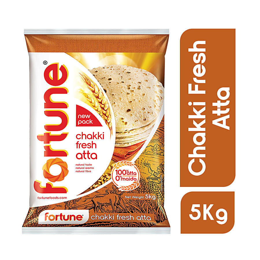 Fortune Chakki Fresh Atta, 5Kg