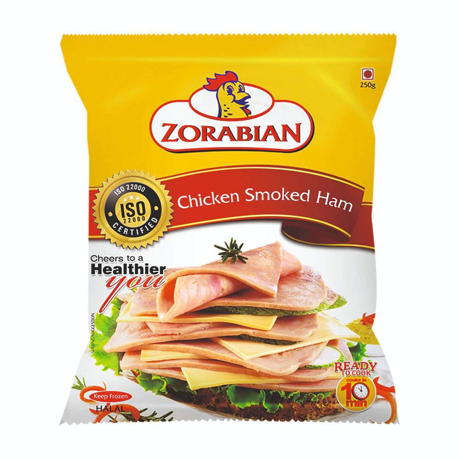 Zorabian Chicken Smoked Ham, 250 G