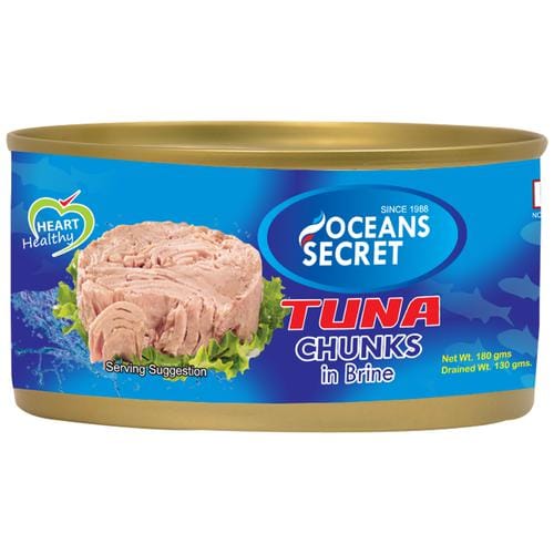 Ocean Secret Tuna Chunks, In Brine, 180 G
