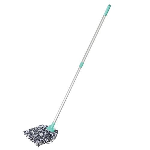 Milton - Spotzero Milton, Spotzero Deck Mop, Plastic & Cotton, With Adjustable Handle, Aqua Green, 1 Pc
