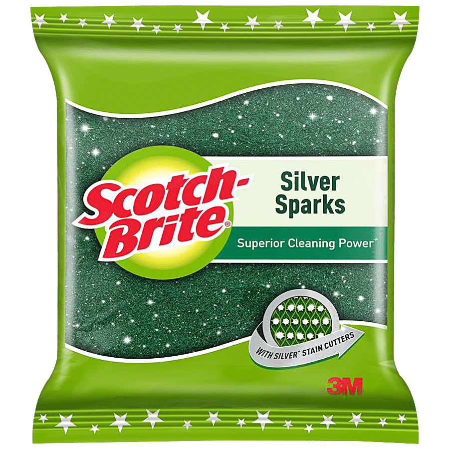 Scotch-Brite Silver Sparks Scrub Pad, 1 Pc