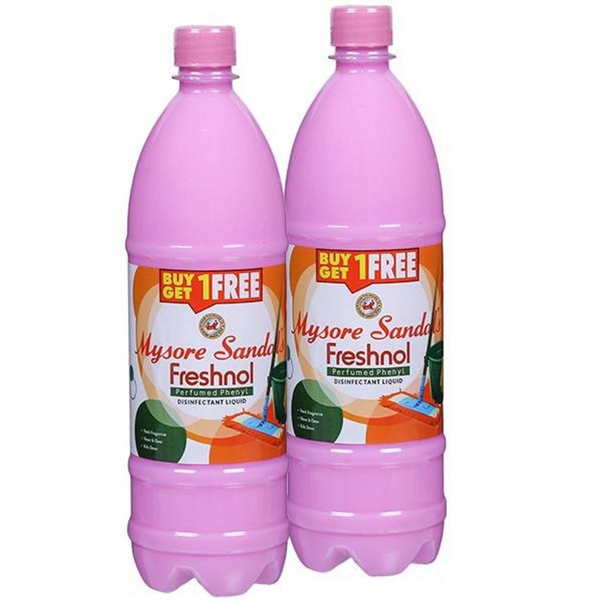 Mysore Sandal's Freshnol Disinfactant Liquid 1Litter Pack of 2