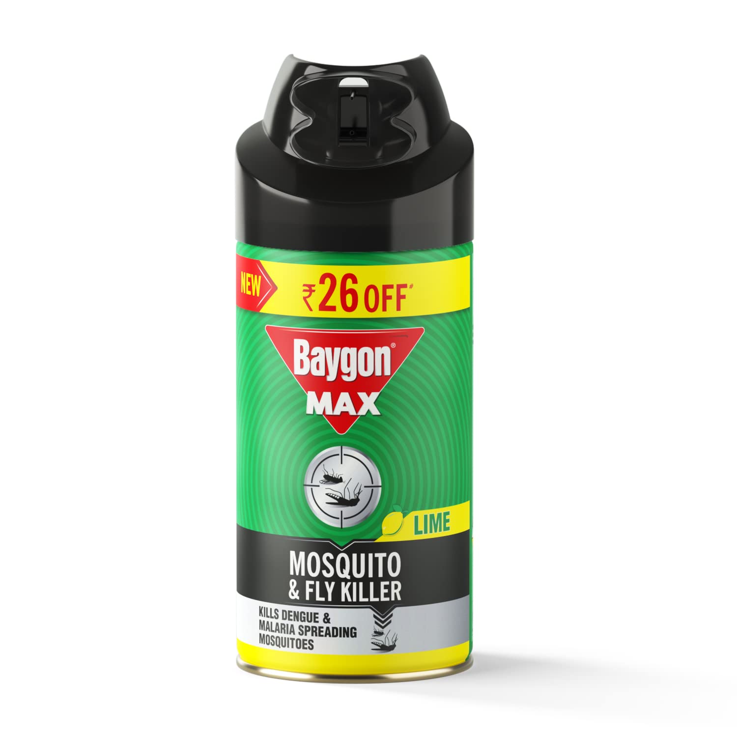 Baygon Mosquito & Fly Killer Spray, Lime Fragrance, 200 Ml