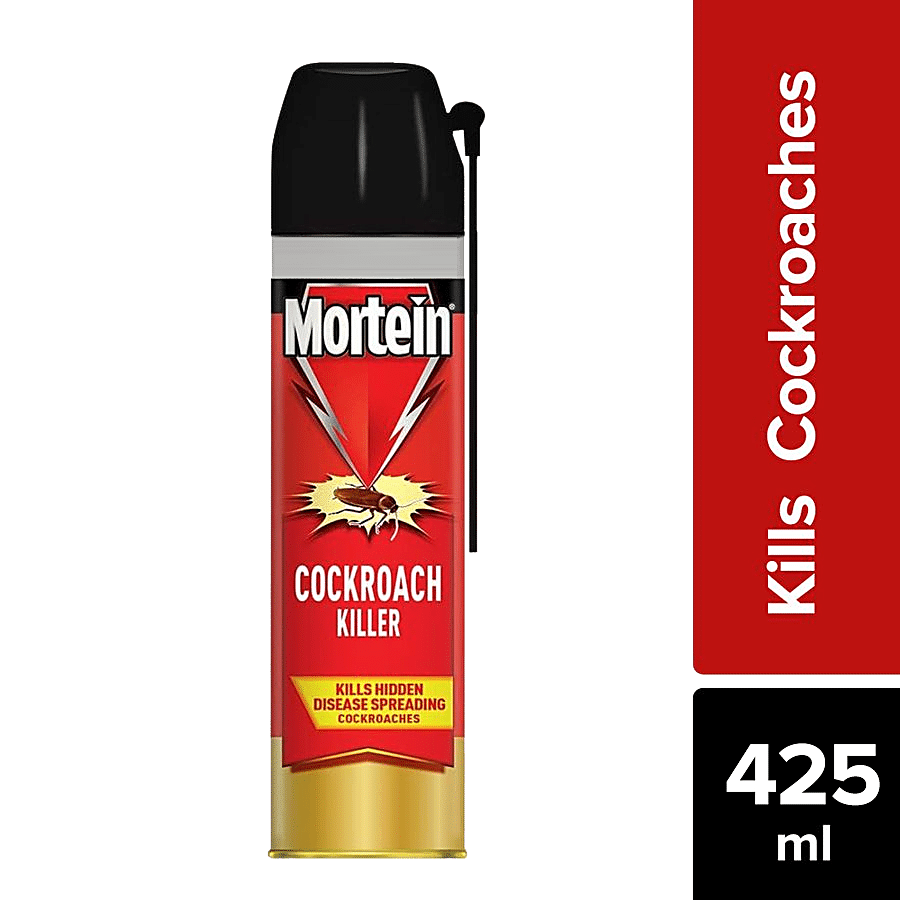 Mortein Cockroach Killer Spray, With Deep Reach Nozzle, Fresh Fragrance, 425 Ml