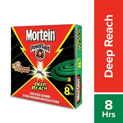 Mortein Powergard Coil, 100% Protection From Mosquitos For 8 Hrs, 10 Pcs Mortein Powergard Coil, 100% Protection From Mosquitos For 8 Hrs, 10 Pcs