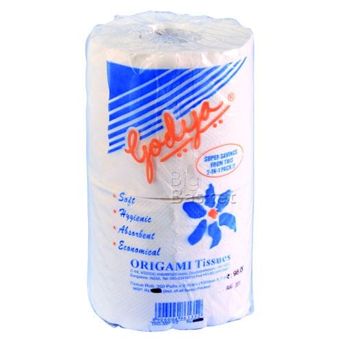Godya 2 Ply Toilet Tissue Roll, 350 Pulls Pack Of 2